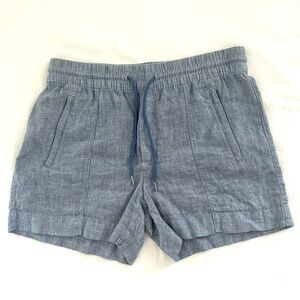 Athleta Retreat Linen Shorts pull-on
